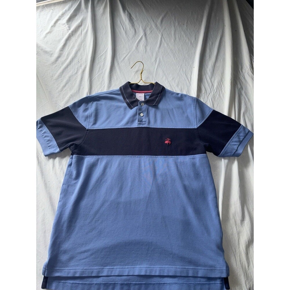 Brooks Brothers Performance Polo Original Fit Short Sleeve Mens Small Blue
